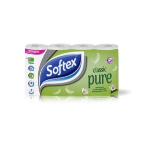 SOFTEX Χαρτί Υγείας 496γρ Pure Classic 8*2Φ.